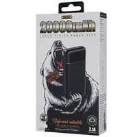 Портативное зарядное устройство Power Bank Remax RPP-166 Lango 20000 mAh Черный