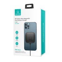 БЗУ Usams US-CD159 W1, 15W (магнитный) Черный