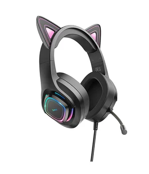 Стерео Навушники Hoco W107 Cute cat Phantom Cat