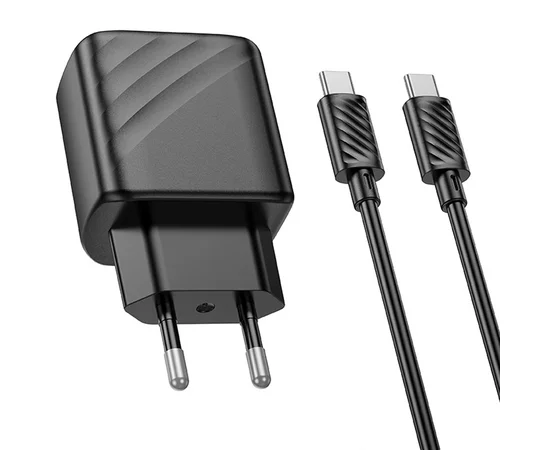 СЗУ Hoco CS22A Value PD30W + Type-C to Type-C Black