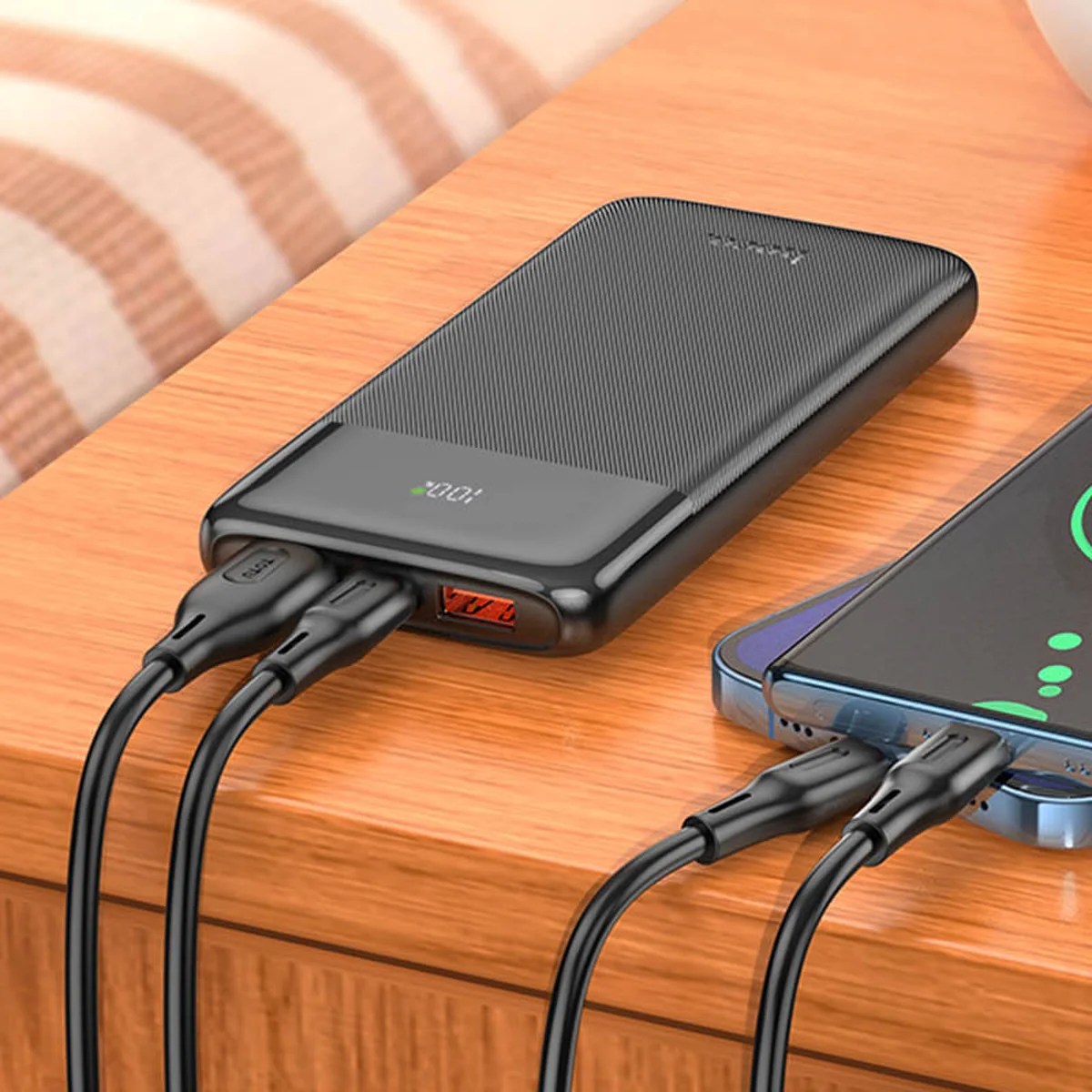 Портативний зарядний пристрій Power Bank Hoco J121 Fast 22.5W+PD20W 10000 mAh Black