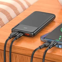 Портативний зарядний пристрій Power Bank Hoco J121 Fast 22.5W+PD20W 10000 mAh Black