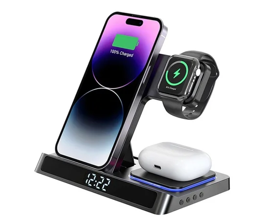 БЗУ WIWU Wi-W006 5 in 1 wireless charger Black