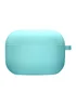 Силиконовый футляр с микрофиброй для наушников Airpods 3 Бирюзовый / Marine Green