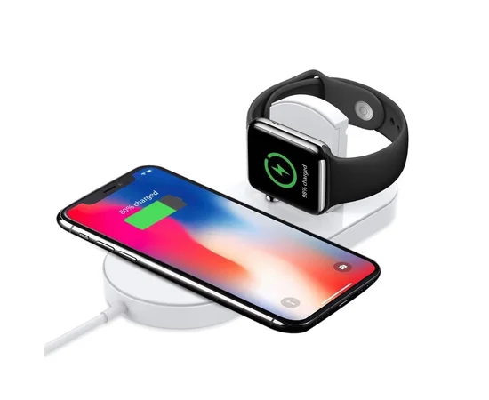 Беспроводное зарядное устройство AirPower Mini 2in1 Белый