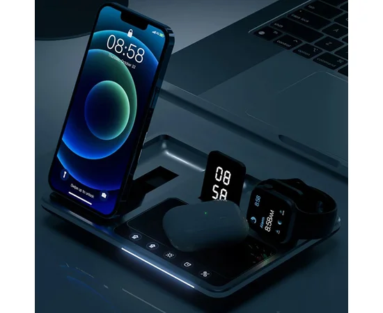 БЗУ R11 4in1 with clock Black