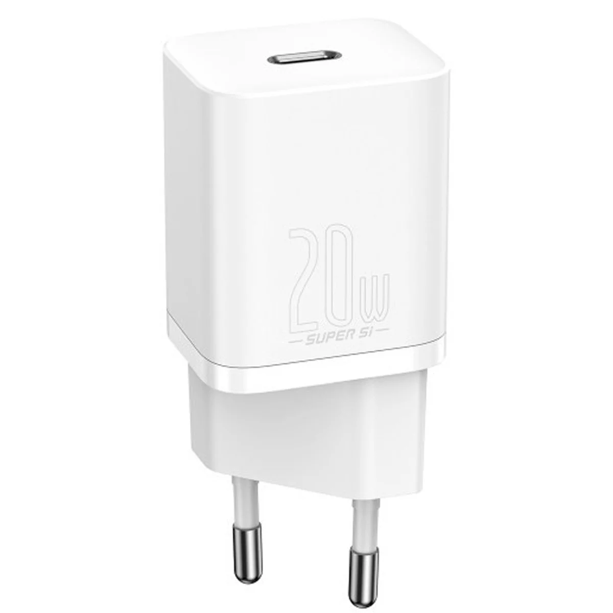 СЗУ Baseus Super Si Quick Charger 1C 20W + кабель Type-C to Lightning (TZCCSUP-B) Білий
