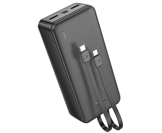Портативное зарядное устройство Power Bank Hoco J118B Speed energy with cable 30 000 mAh Black