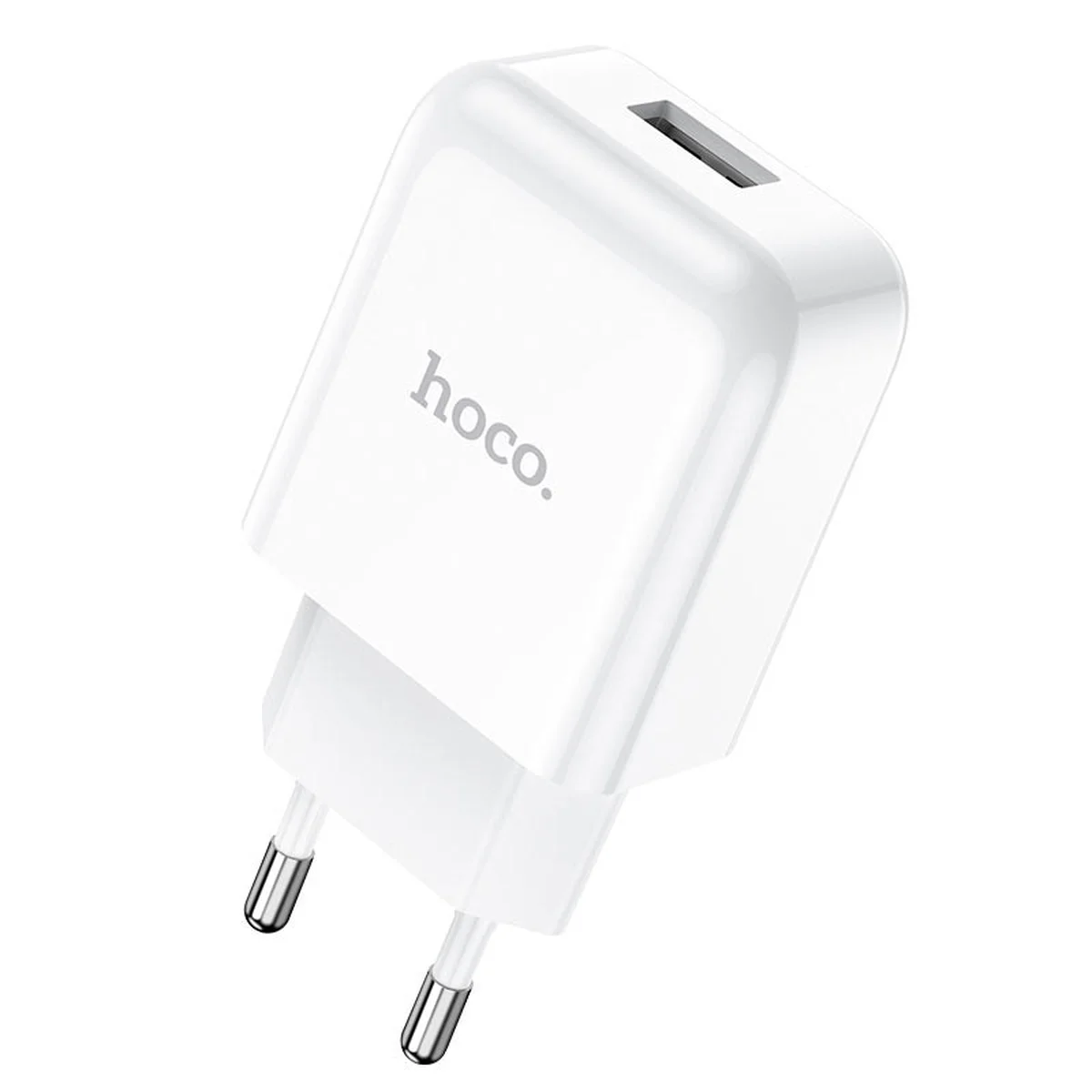 СЗУ HOCO N2 (1USB/2.1A) + USB - Lightning Белый