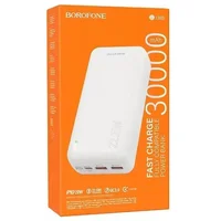 Портативное зарядное устройство Power Bank BOROFONE BJ38B 22.5W+PD20W 30 000 mAh White
