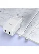 СЗУ Hoco N5 Favor 20W PD+QC3.0 Type-C to Lightning Белый