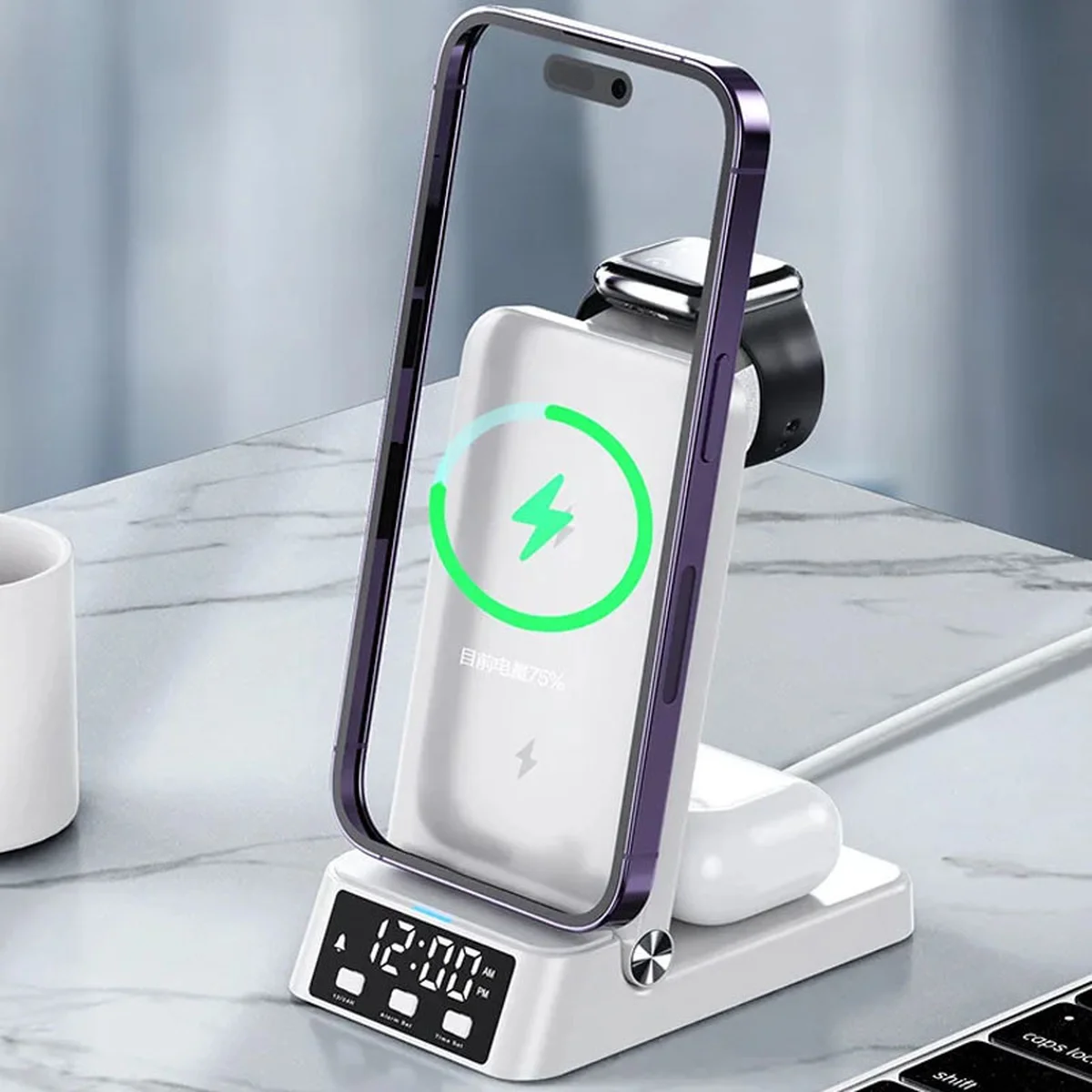 БЗУ + часы А60 4in1 25W White