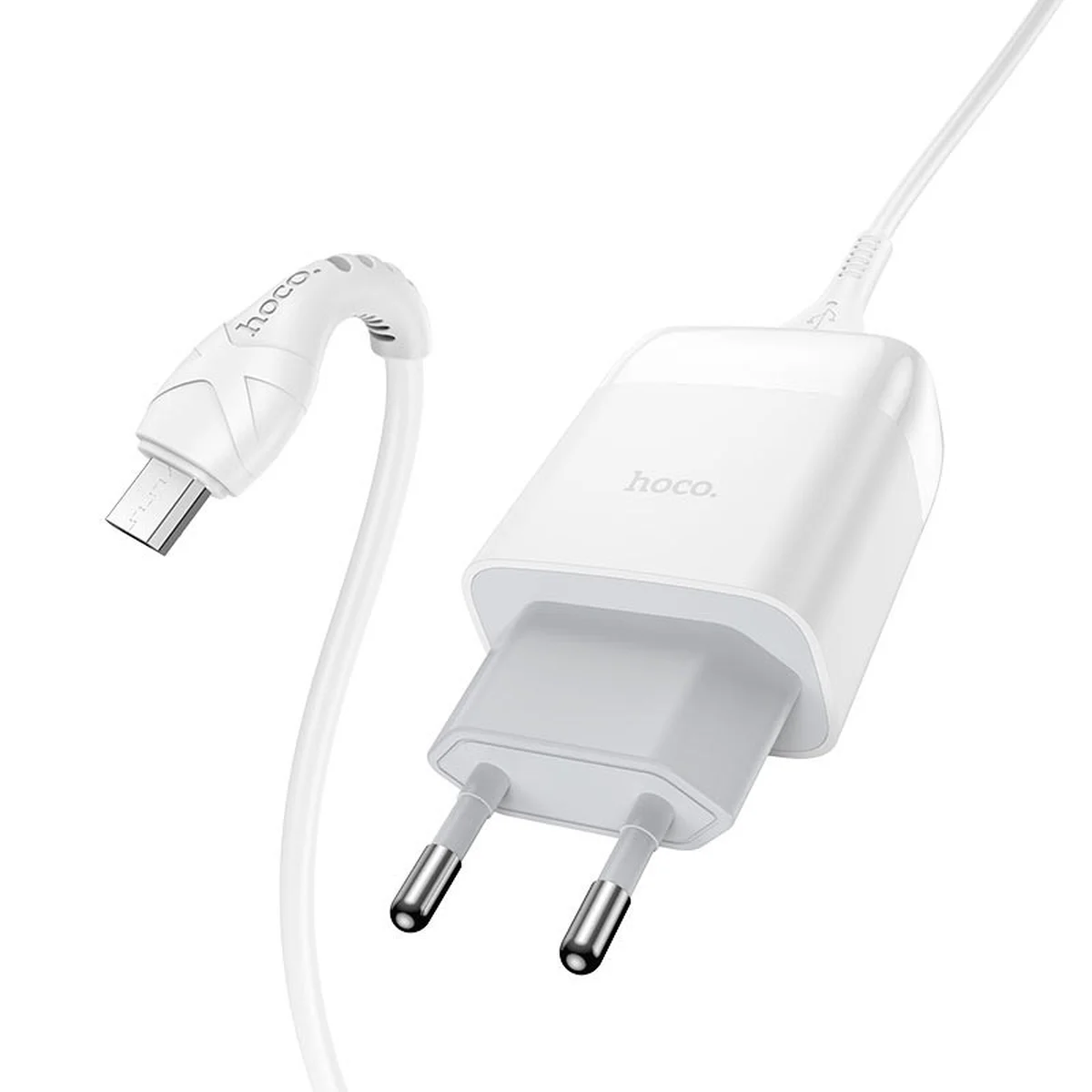 СЗУ Hoco C72Q QC3.0 (1USB / 2A) + MicroUSB Білий