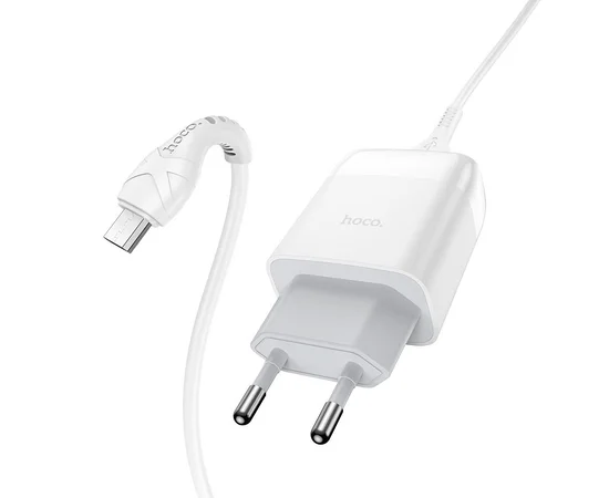 СЗУ Hoco C72Q QC3.0 (1USB/2A) + MicroUSB Белый