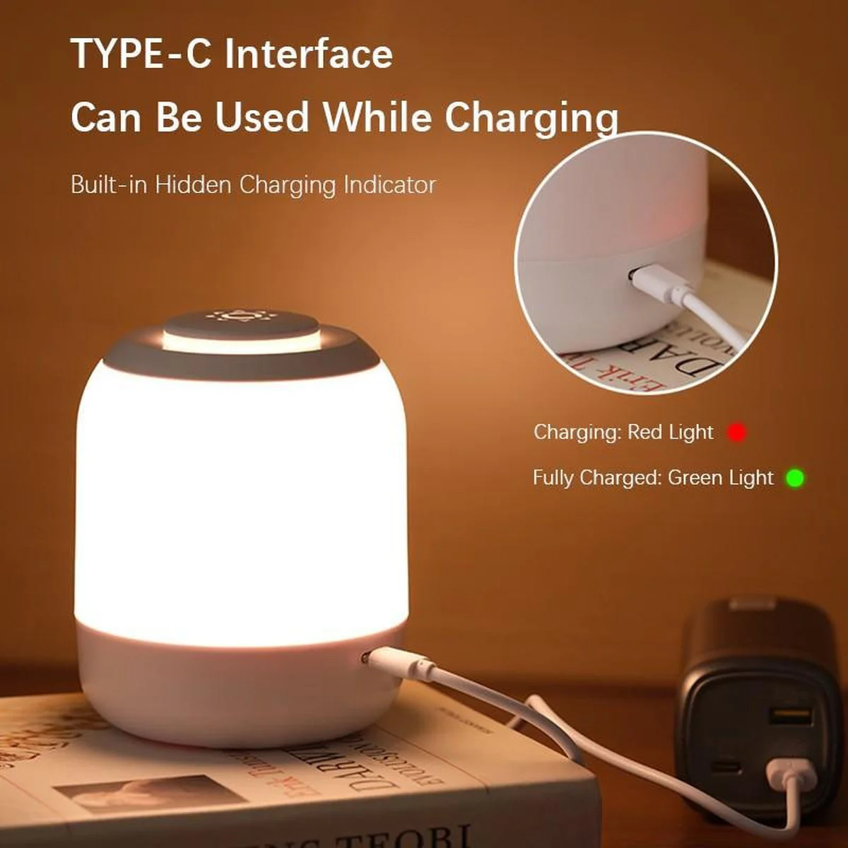 Настільний сенсорний LED світильник 3 colour light MZ-L2701 Pink