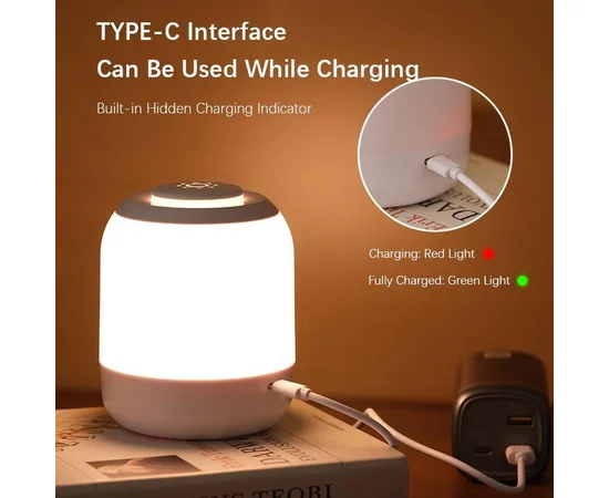 Настольный сенсорный LED светильник 3 colour light MZ-L2701 Pink