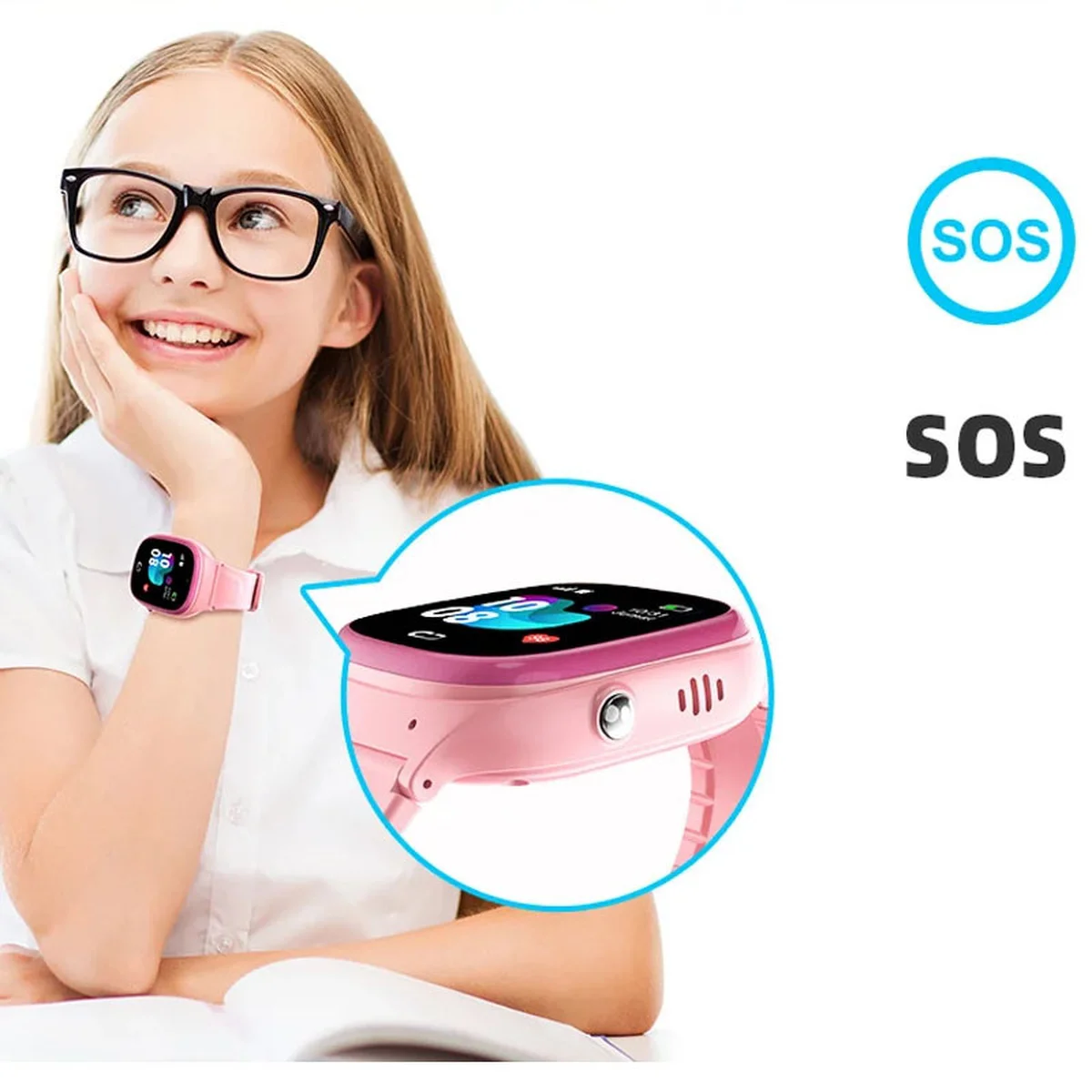 Дитячий cмарт-годинник TD45 Рожевий