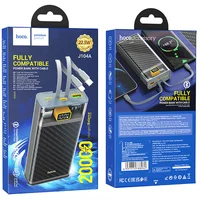 Портативное зарядное устройство Power Bank Hoco J104A Discovery Edition 22.5W with cable 20000 mAh Gray