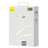 Беспроводные наушники Baseus Bowie P1 Half In-ear Neckband Wireless Earphones (NGPB000) Creamy-white