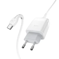 СЗУ Hoco C72Q QC3.0 (1USB/2A) + Type-C Белый