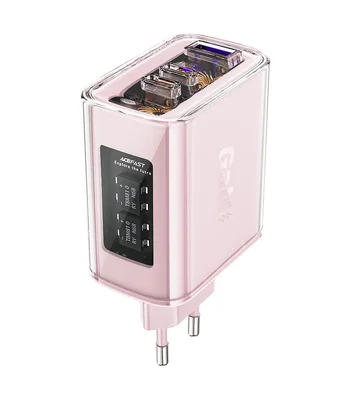 СЗУ Acefast A45 Exploration series PD65W GaN (2*USB-C+USB-A) Cherry blossom