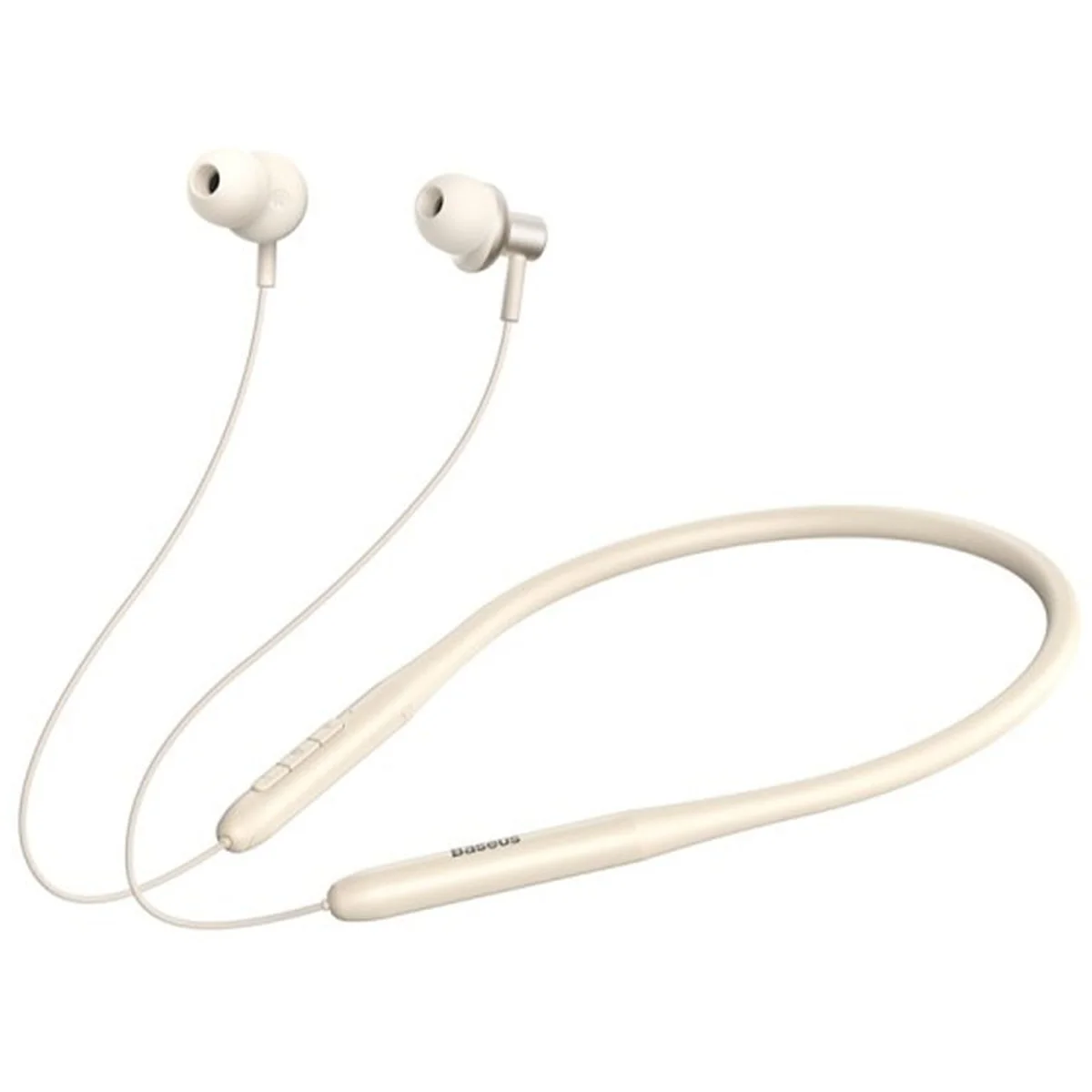 Беспроводные наушники Baseus Bowie P1 Half In-ear Neckband Wireless Earphones (NGPB000) Creamy-white