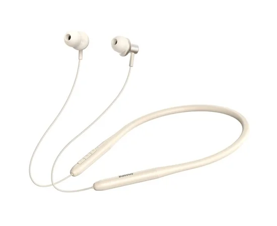 Беспроводные наушники Baseus Bowie P1 Half In-ear Neckband Wireless Earphones (NGPB000) Creamy-white