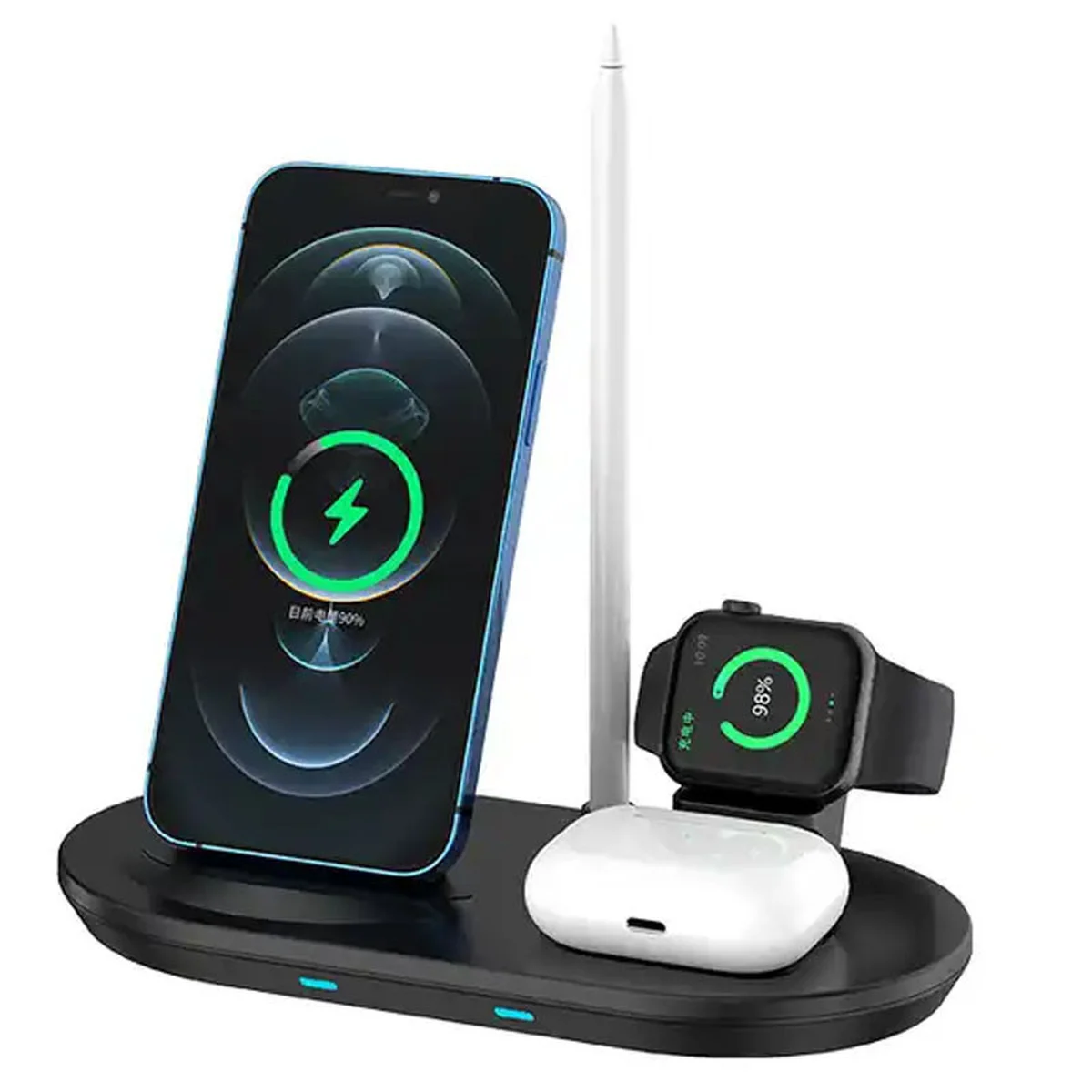 БЗУ + слот для Apple Pencil J887 4in1 Black