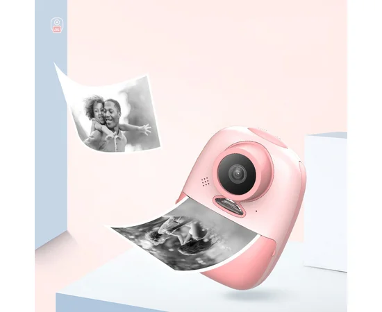 Детская фотокамера D10 с моментальной печатью Pink