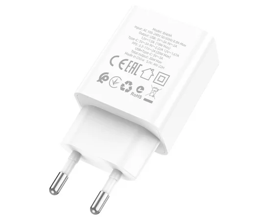 СЗУ Borofone BA69A PD20W+QC3.0 White