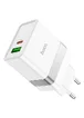 СЗУ Hoco N21 Topspeed PD30W+QC3.0 (1USB/1Type-C/3A) Белый