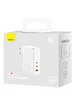 СЗУ Baseus GaN5 Pro 2Type-C+USB 140W EU (with Type-C to Type-C 140W (1m)) (CCGP100201) White
