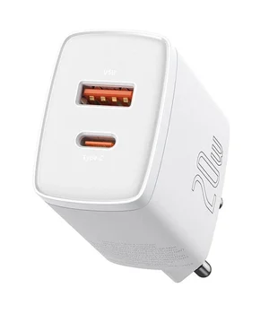 СЗУ Baseus Compact Quick Charger 20W QC+ PD (Type-C + 1USB) (CCXJ-B) White СЗУ Baseus Compact Quick Charger 20W QC+ PD (Type-C + 1USB) (CCXJ-B) White