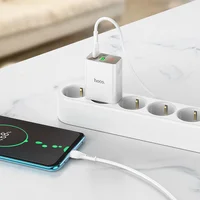 СЗУ HOCO C100A PD20W+QC3.0 + Type-C to Type-C White