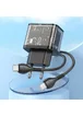 СЗУ Hoco N34 Dazzling PD20W+QC3.0 + Type-C to Type-C Transparent black
