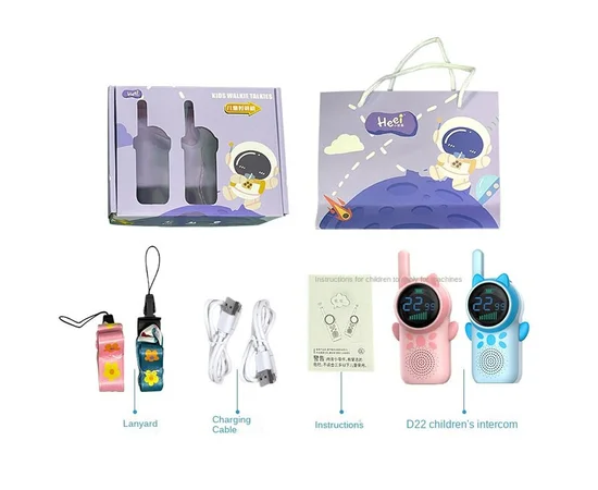 Детская рация Walkie Talkie D25 Blue + Pink