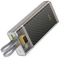 Портативное зарядное устройство Power Bank Hoco J104A Discovery Edition 22.5W with cable 20000 mAh Gray