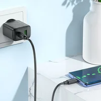 СЗУ Hoco CS23A Sunlight PD30W+QC3.0 + Type-C to Type-C Black