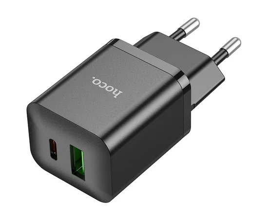 СЗУ Hoco N28 Founder 20W Type-C + USB Black