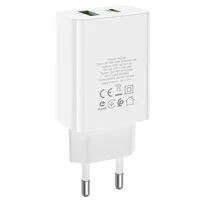 СЗУ Borofone BA56A Lavida PD20W/QC3.0/2USB Білий