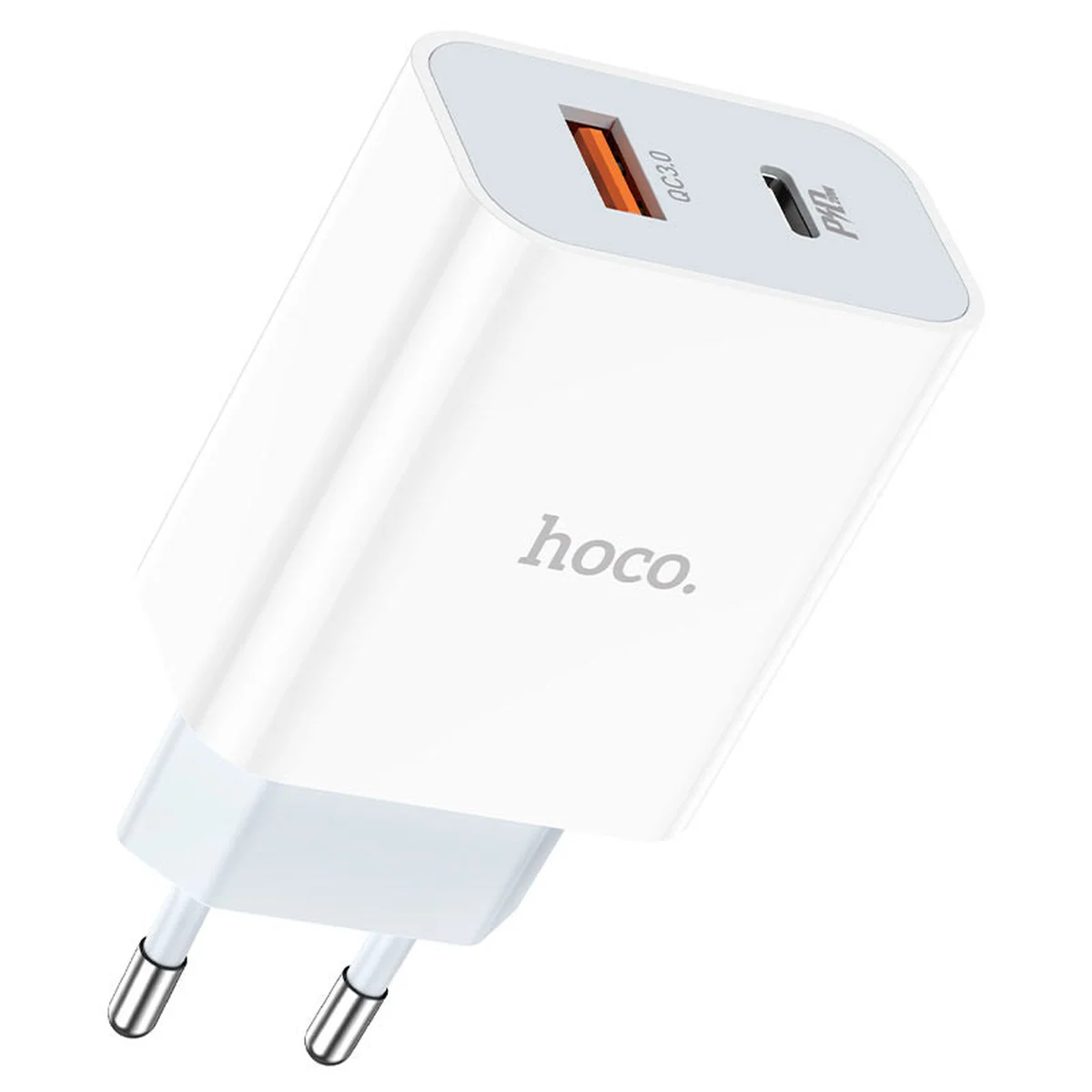 СЗУ HOCO C97A PD20W+QC3.0 (1USB/1Type-C/3A) Белый