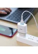 СЗУ Hoco C12Q Smart QC3.0 (1USB/3A) + MicroUSB Белый