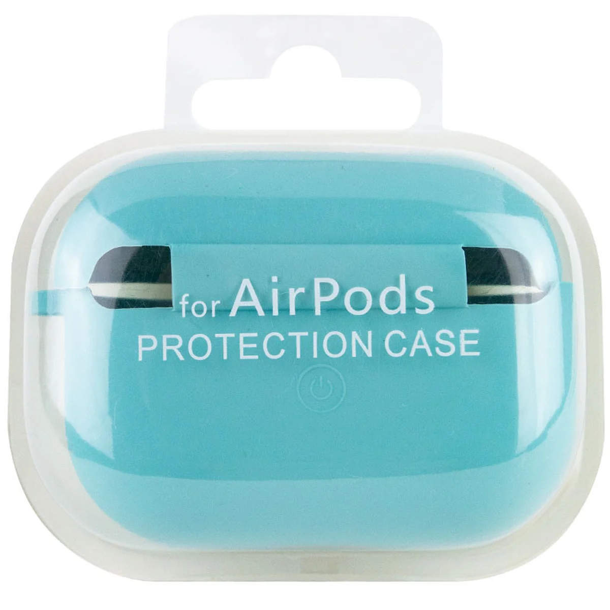 Силиконовый футляр с микрофиброй для наушников Airpods Pro 2 Бирюзовый / Marine Green