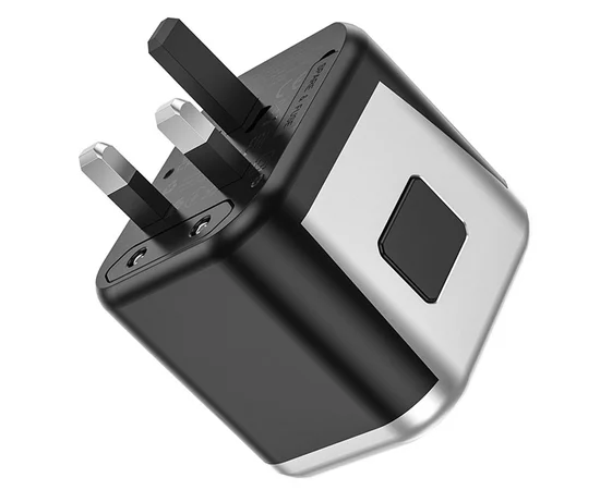 СЗУ Hoco AC5 Level 2USB+Socket Black