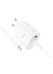 СЗУ Hoco C113A Awesome PD65W (1USB/1Type-C) + Type-C to Type-C White