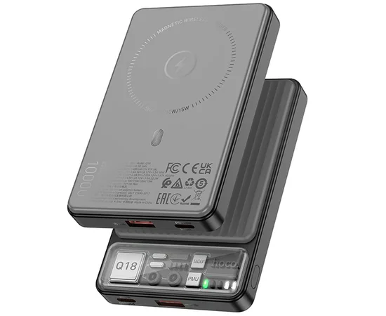 Портативное зарядное устройство Power Bank Hoco Q18 Tourer 22.5W с БЗУ 10 000 mAh Black