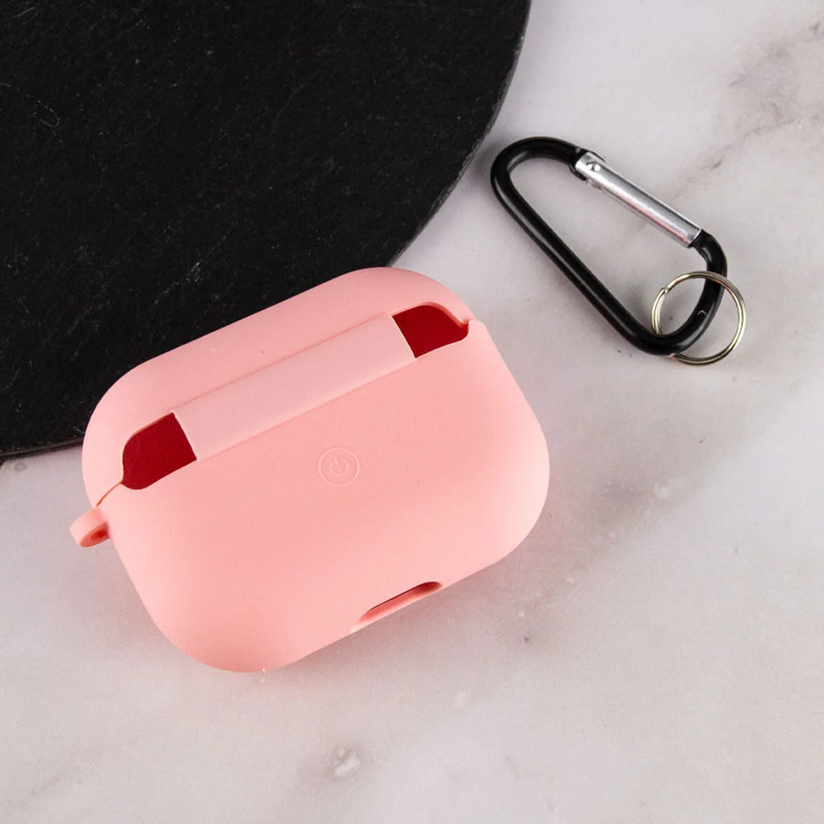 Силиконовый футляр с микрофиброй для наушников Airpods Pro 2 Розовый / Pink