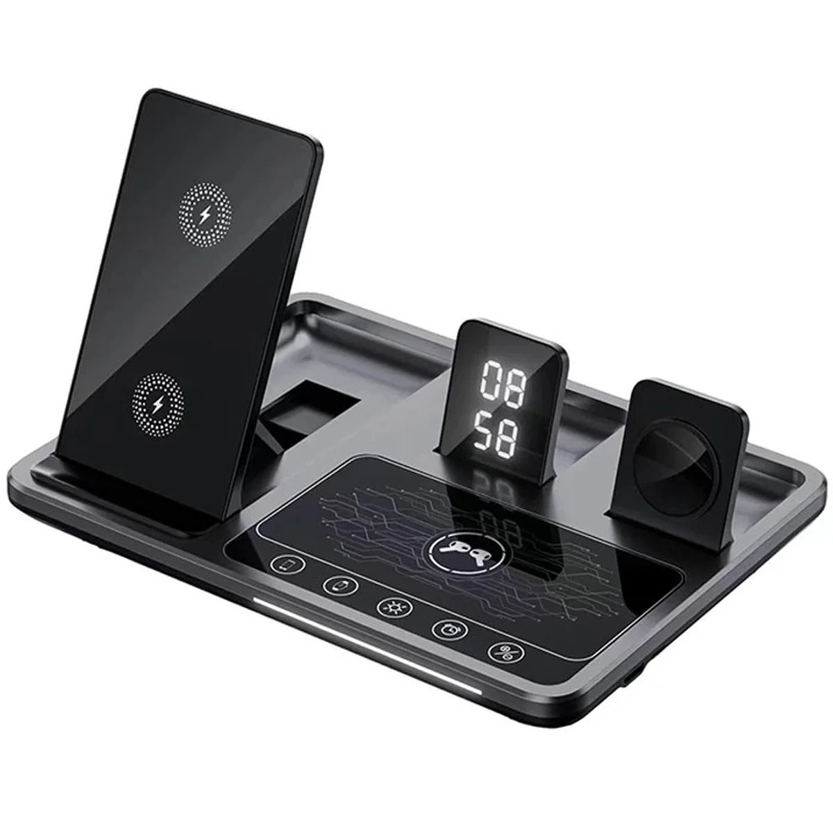 БЗУ R11 4in1 with clock Black