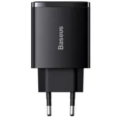 СЗУ Baseus Compact Quick Charger 30W QC+ PD (1Type-C + 2USB) (CCXJ-E) Чорний