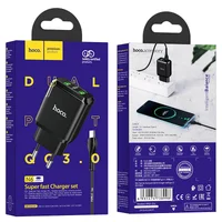 СЗУ HOCO N6 QC3.0 (2USB/3A) + USB - Type-C Черный